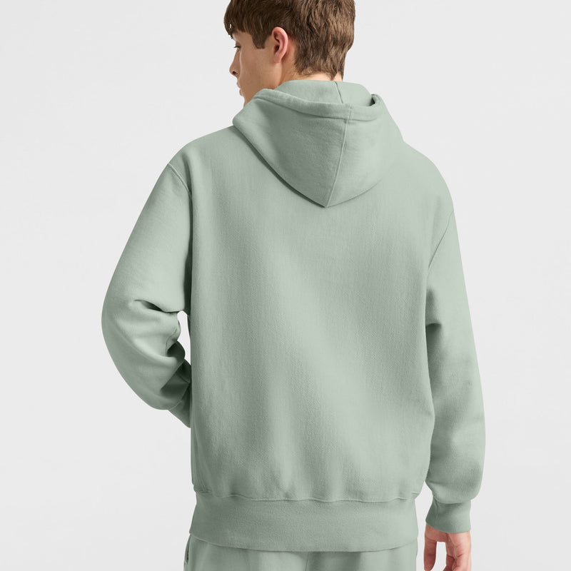 Reverse Weave Dropped Shoulder Hoodie