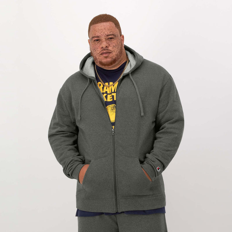 Powerblend Full-Zip Hoodie, C Logo - Big & Tall