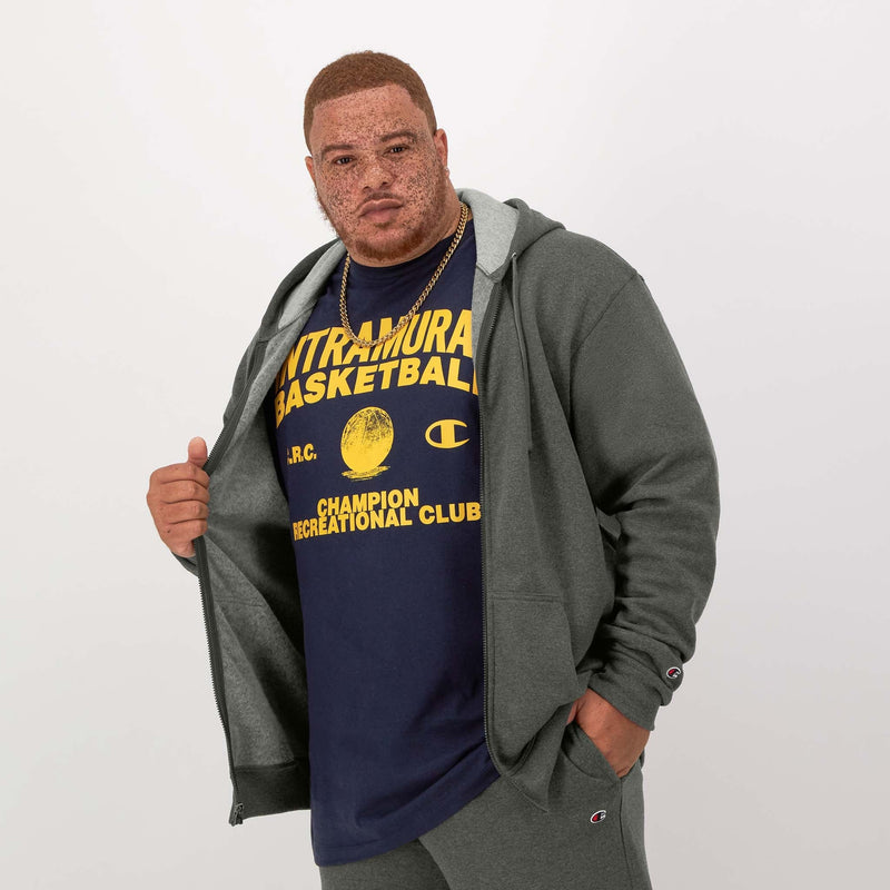 Powerblend Full-Zip Hoodie, C Logo - Big & Tall