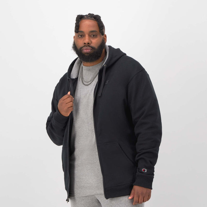 Powerblend Full-Zip Hoodie, C Logo - Big & Tall