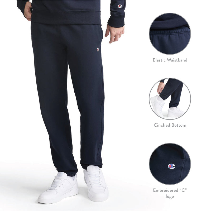 Powerblend Sweatpants, Cinched Bottom, C Logo