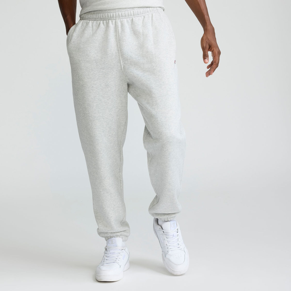 Powerblend Sweatpants, Relaxed Hem, C Logo
