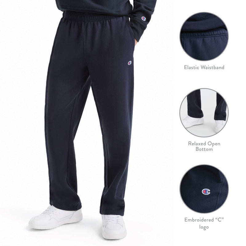 Powerblend Sweatpants, Open Hem, C Logo - Big & Tall