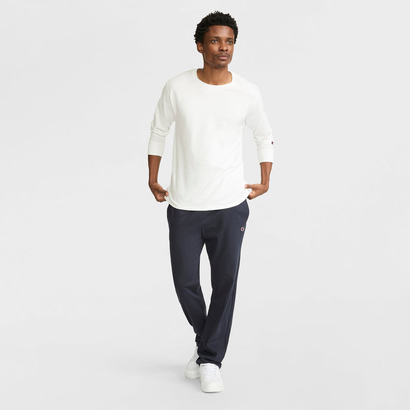 Lightweight Lounge Pants, Open Hem, C Logo