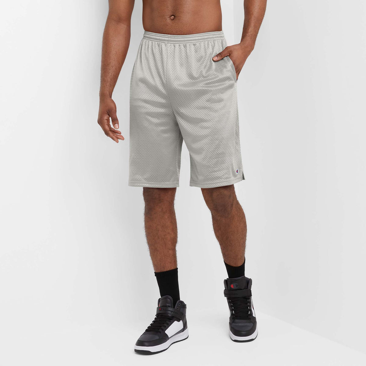 Classic Mesh Gym Shorts, C Logo - Big & Tall