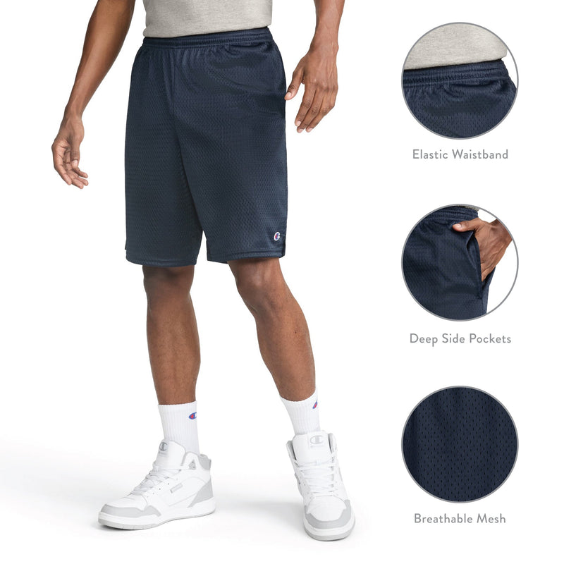 9" Classic Mesh Shorts, C Logo - Big & Tall