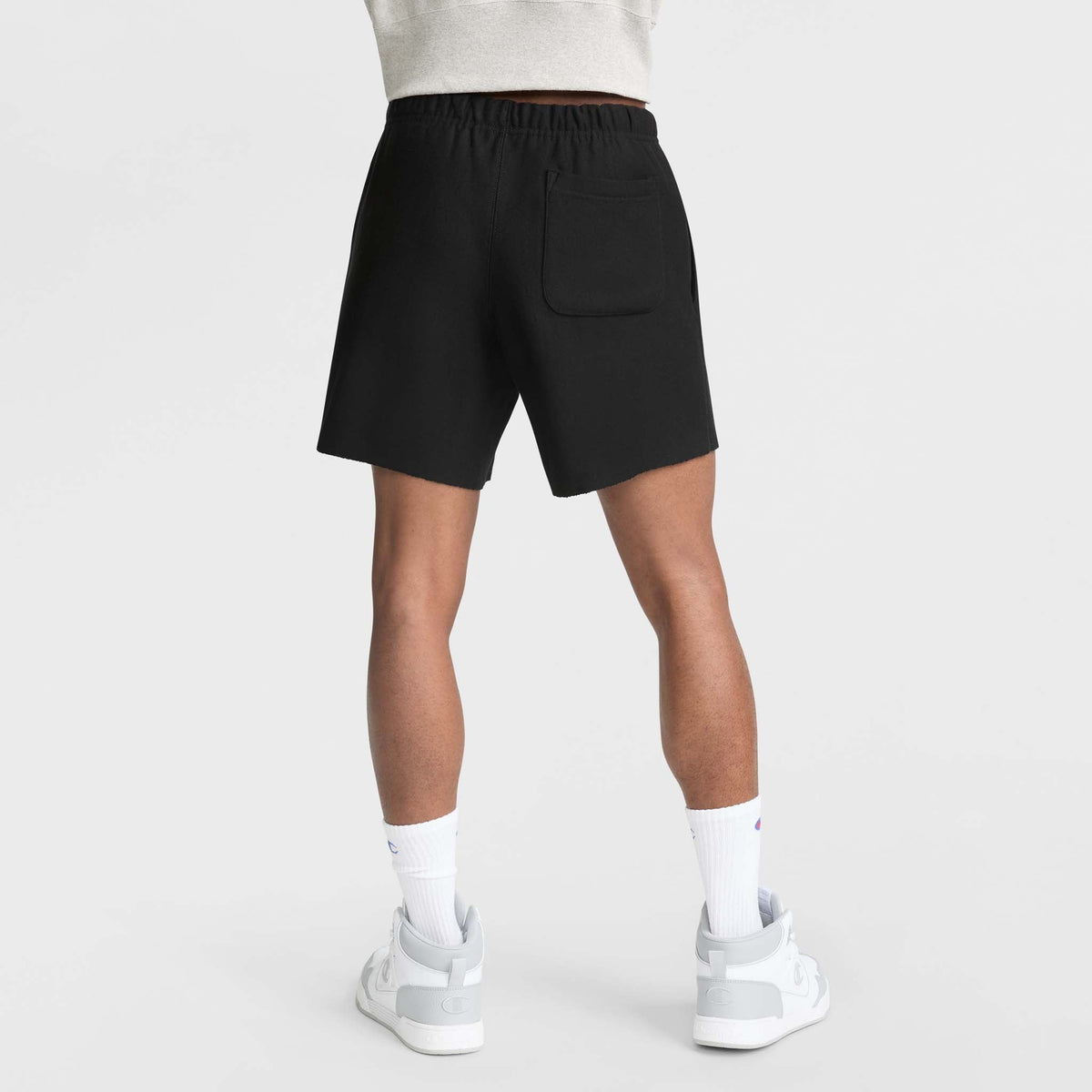 7" Reverse Weave Relay Cut Off Shorts, Arch Logo