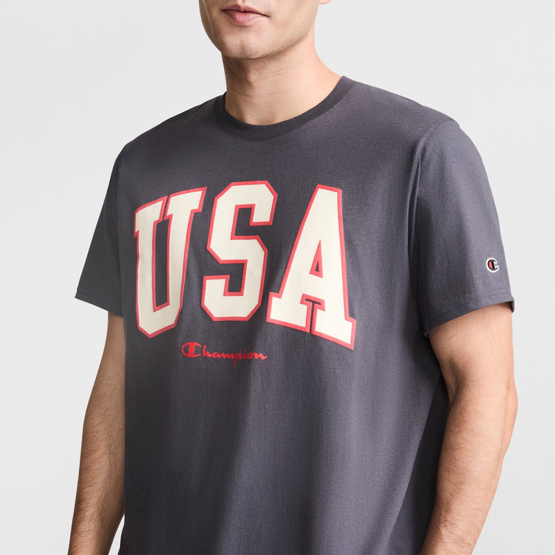 Classic Graphic T-Shirt, USA Block Logo