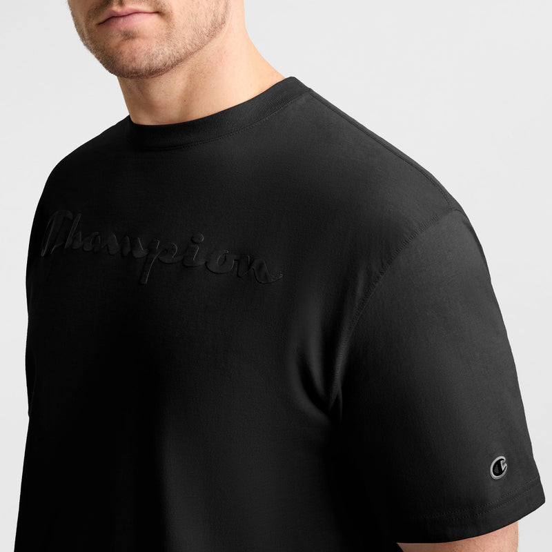 Classic Graphic T-Shirt, Tonal Script Logo - Big & Tall