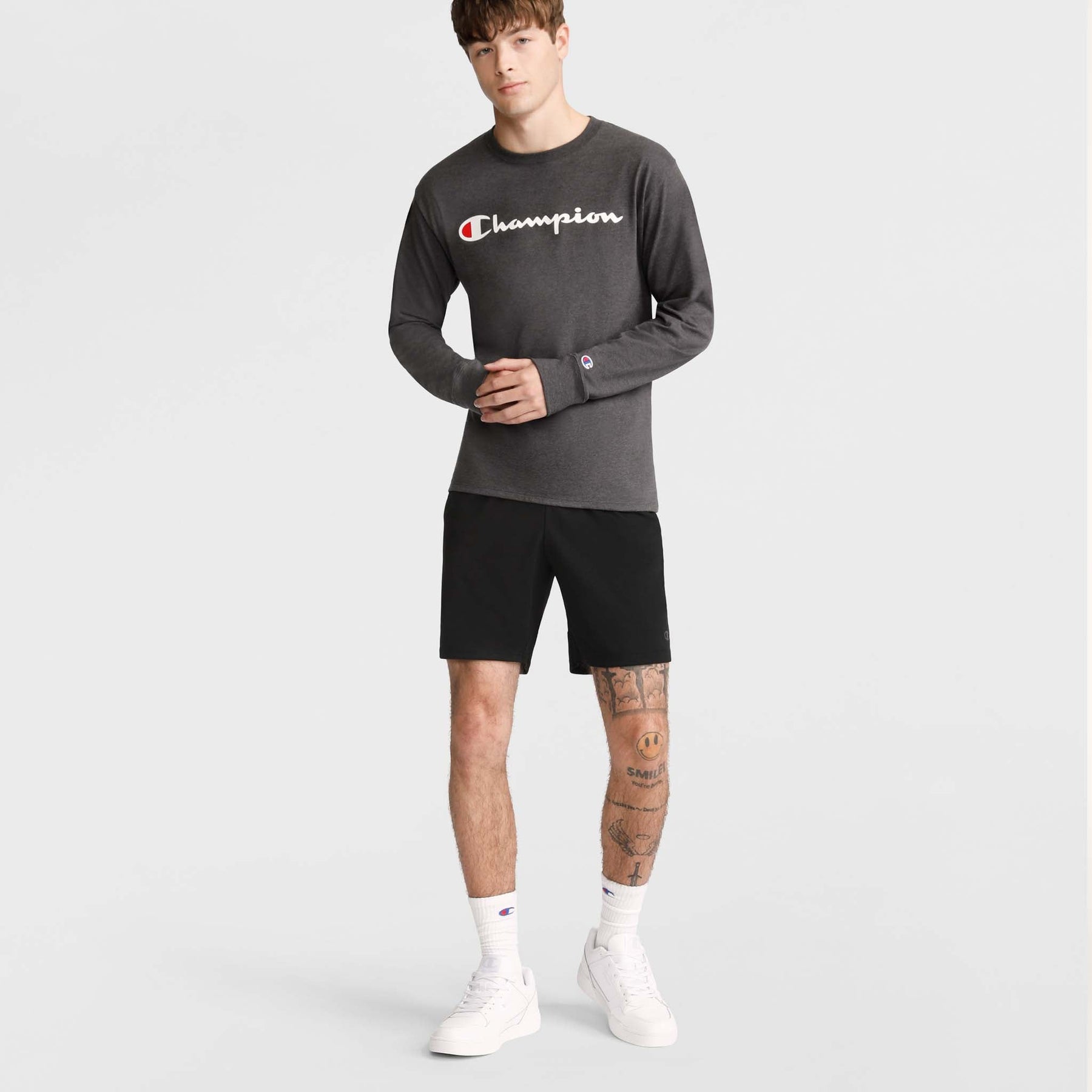 Classic Graphic Long-Sleeve T-Shirt, Script Logo