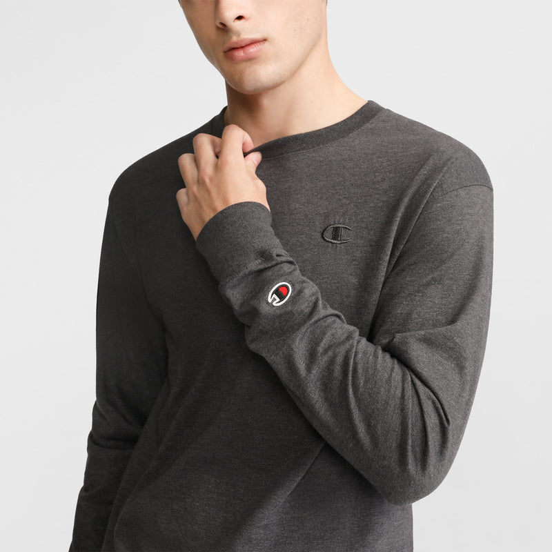 Classic Long Sleeve T-Shirt, Embroidered C Logo