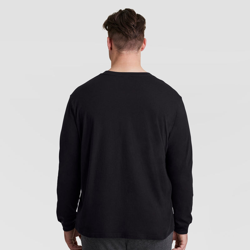 Classic Long Sleeve T-Shirt, Embroidered C Logo - Big & Tall