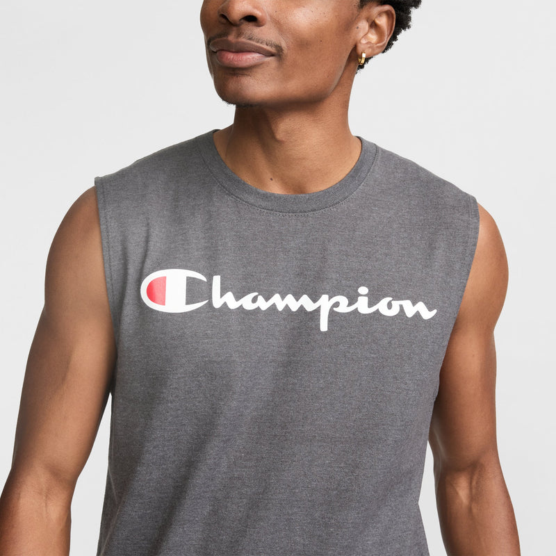 Classic Muscle Tank, Script Logo