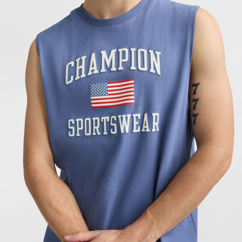 Classic Graphic Muscle Tank, USA Sportswear