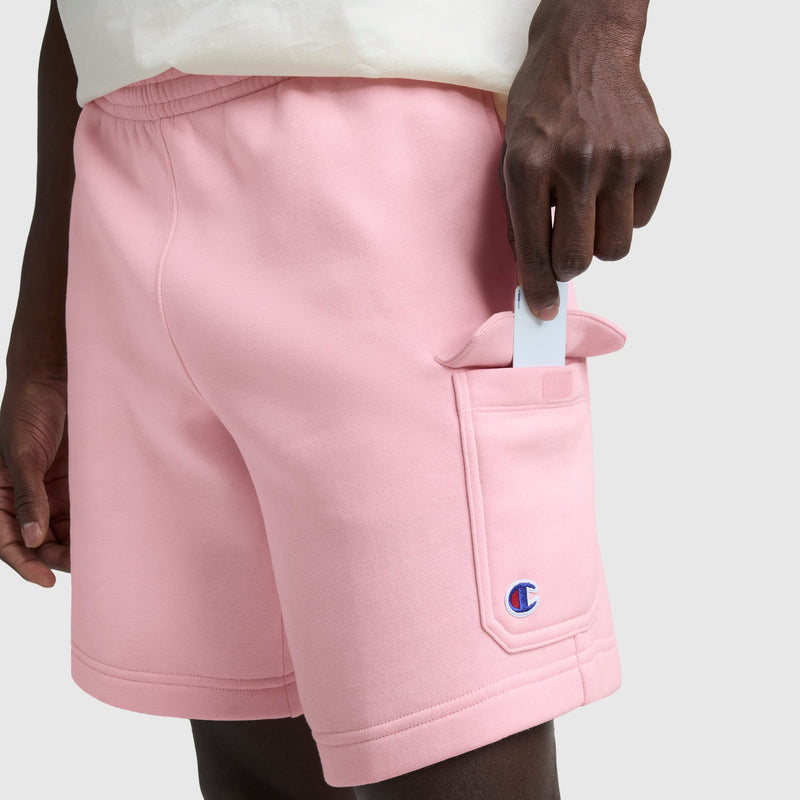 8" Fleece Cargo Short, C Logo
