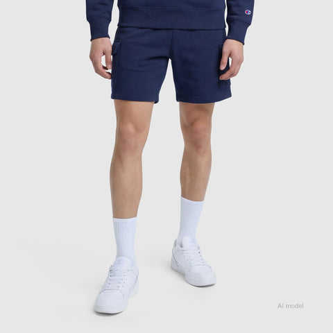 8" Fleece Cargo Short, C Logo