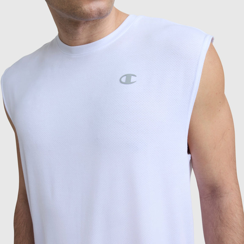 Sport Crewneck Muscle Tee, Script Logo