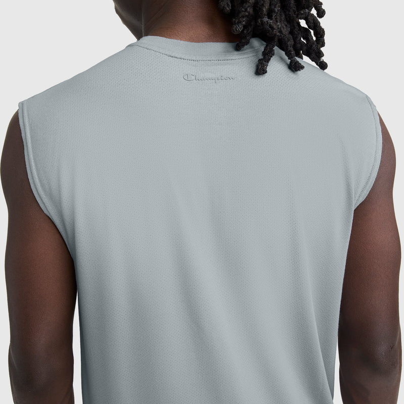 Sport Crewneck Muscle Tee, Script Logo