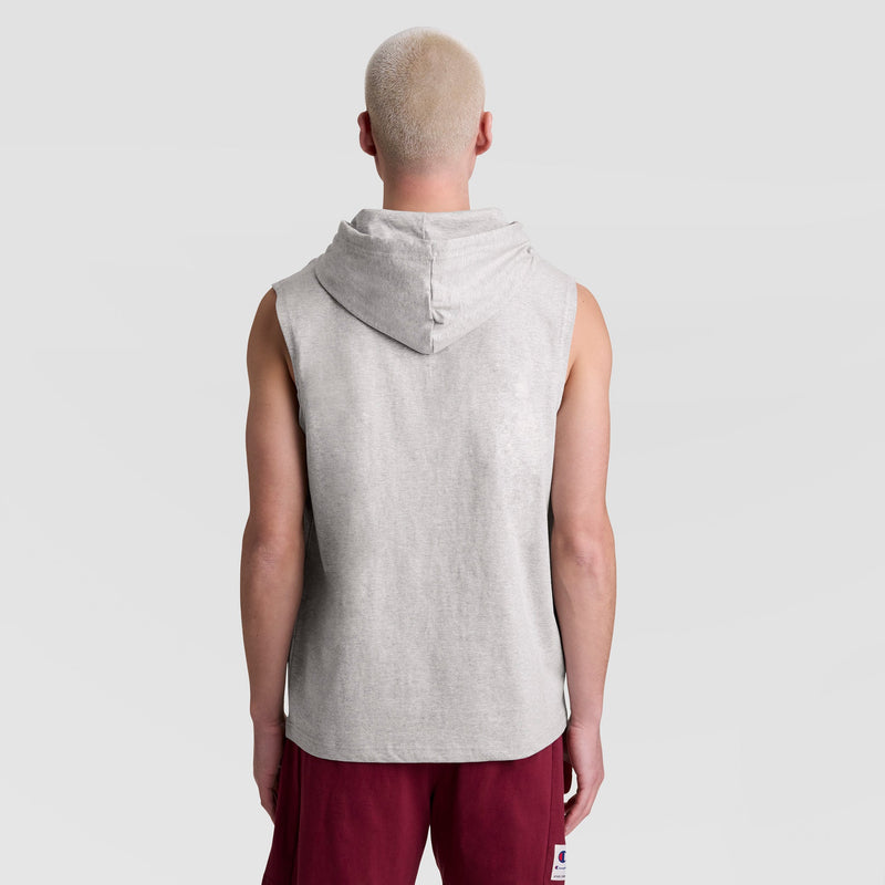 Sleeveless Hoodie, Embroidered C Logo