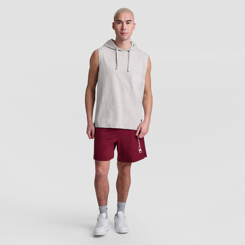 Sleeveless Hoodie, Embroidered C Logo