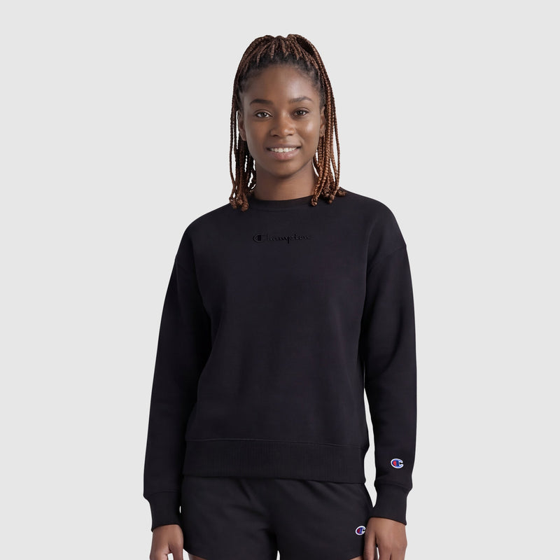 Powerblend Crewneck Sweatshirt, Embroidered Script Logo