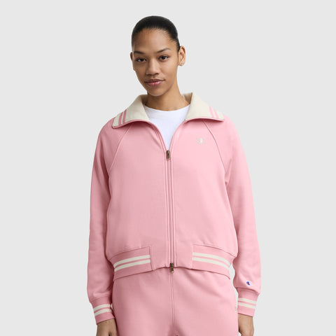 Pitcher Full-Zip Mockneck Top, C Logo