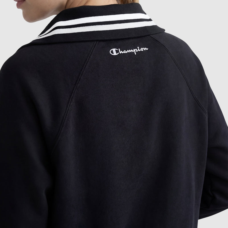Pitcher Full-Zip Mockneck Top, C Logo