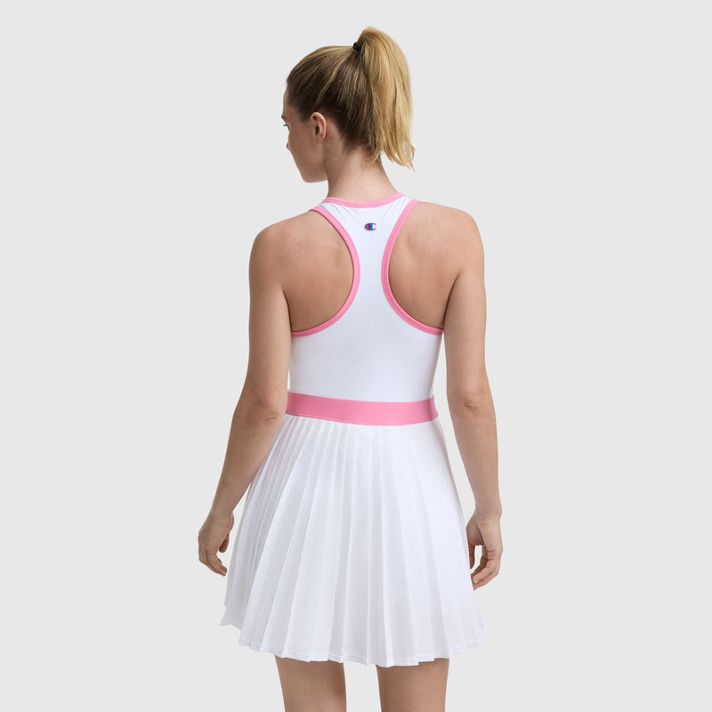Match Point Tennis Dress, Embroidered Script Logo