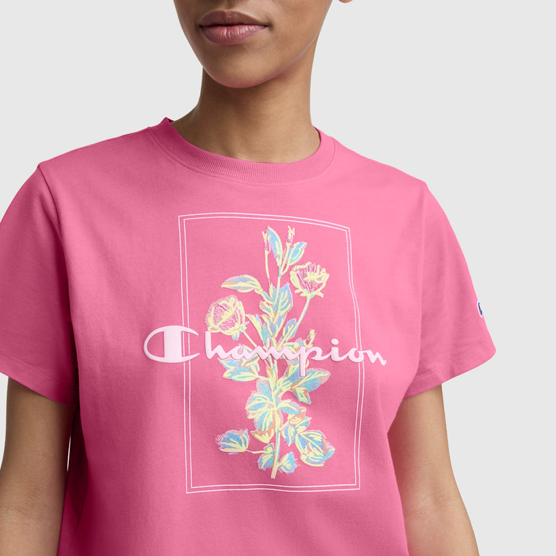 Painted Bouquet Graphic T-Shirt, C  Logo