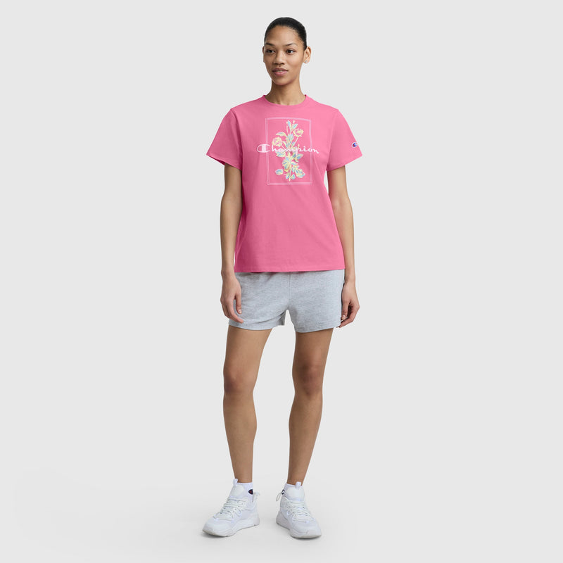 Painted Bouquet Graphic T-Shirt, C  Logo