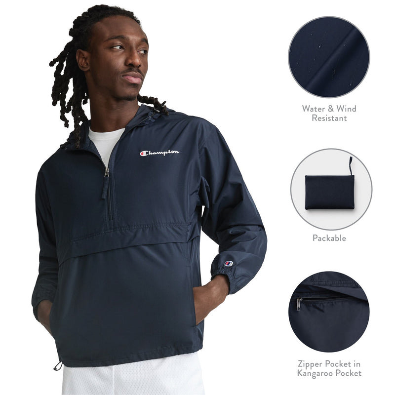 Stadium Packable Jacket, Script Logo