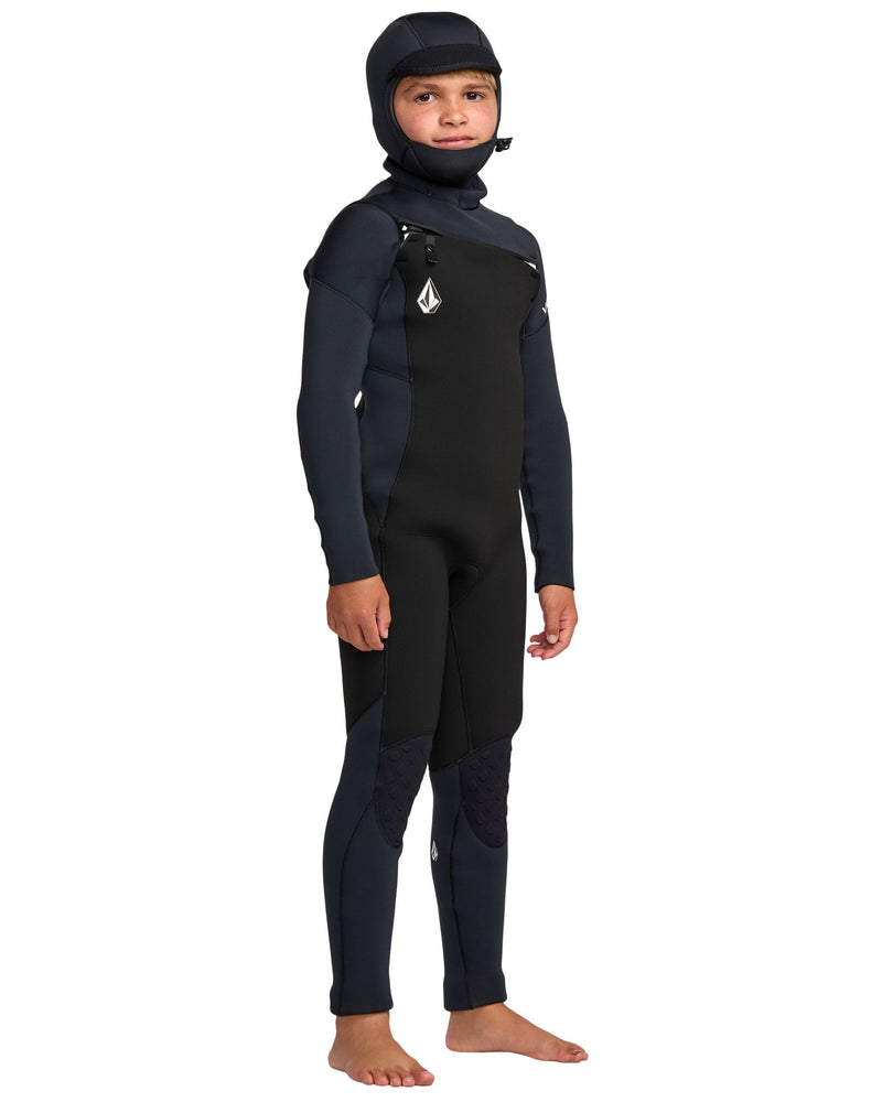Kids' Big Boys' 5/4MM Hooded Chest Zip Full Wetsuit
