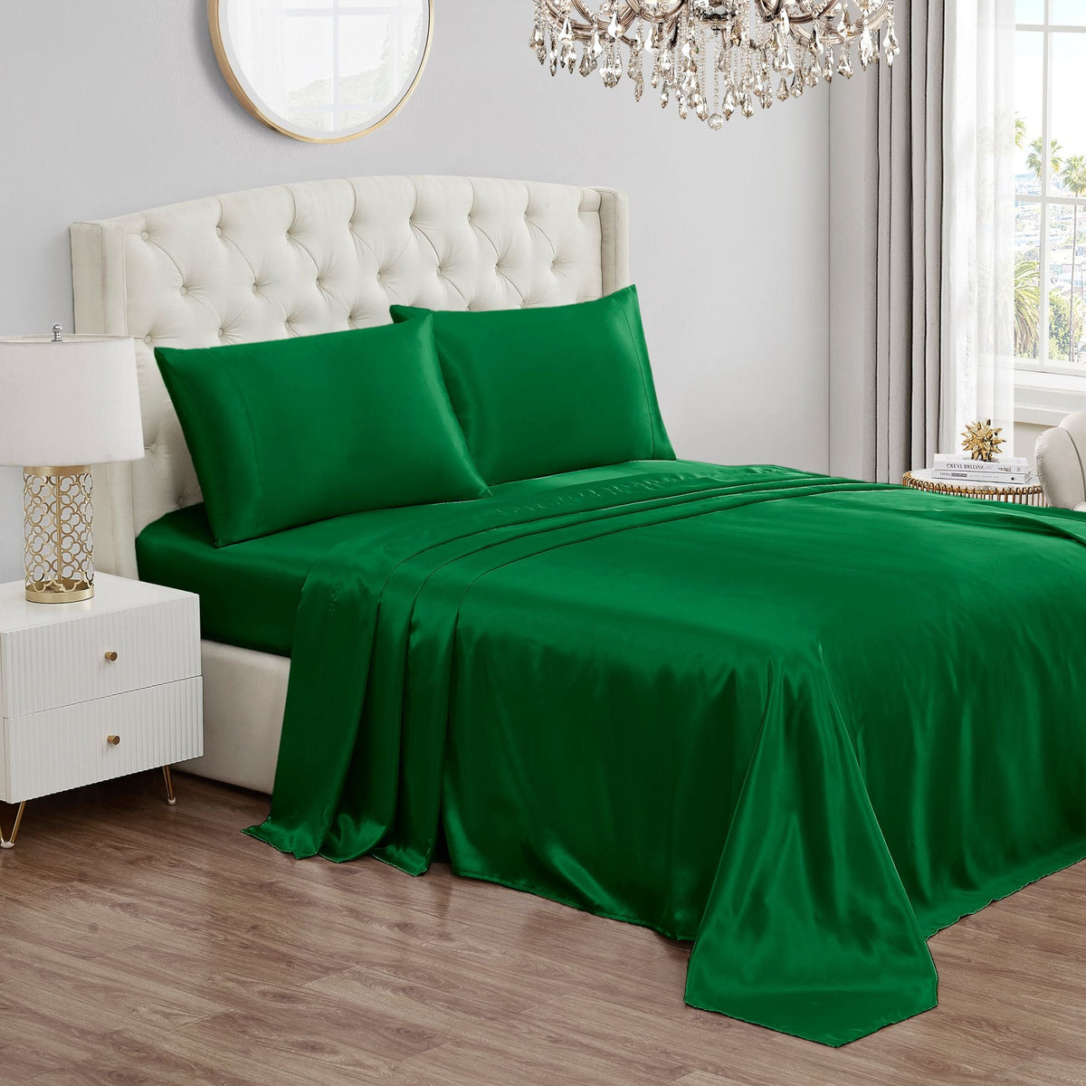 Solid Satin Sheet Set