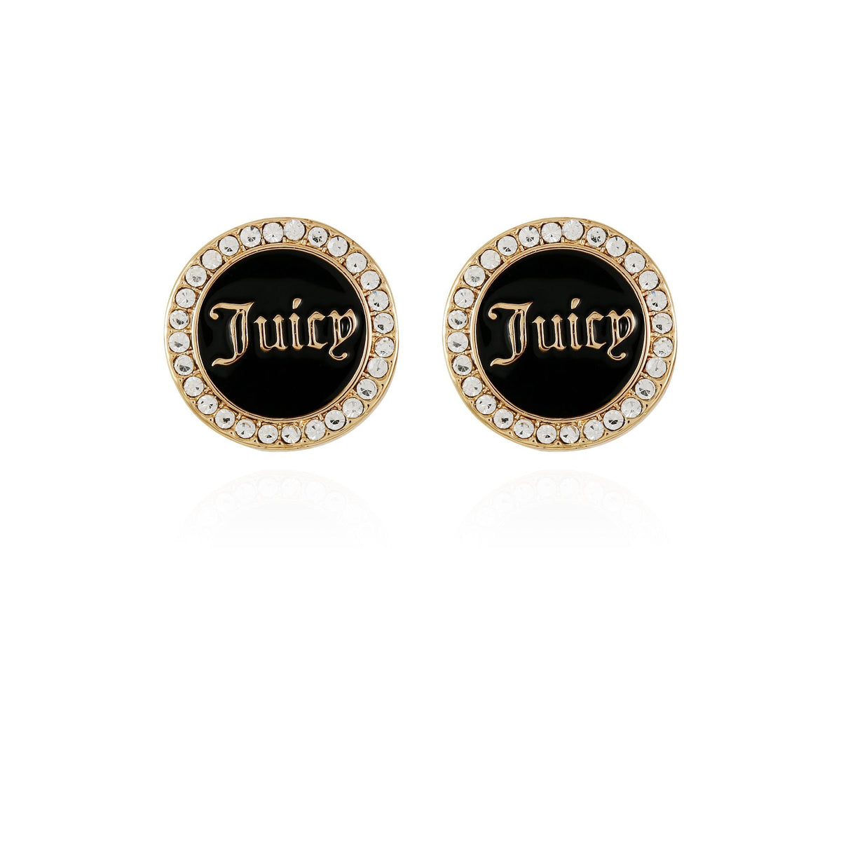 Circle Rhinestone Stud Earrings