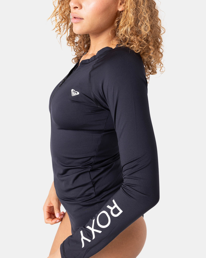 New Essentials Long Sleeve Zip Rashguard