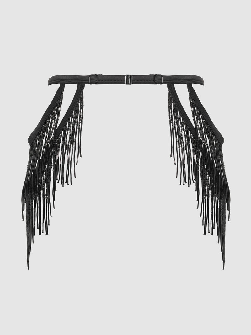 Lune Beaded Garter Belt