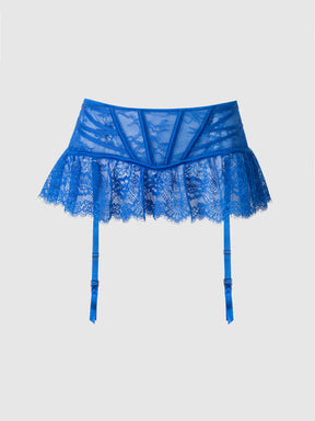 Adelaide Satin & Lace Garter Belt - Frederick's of Hollywood