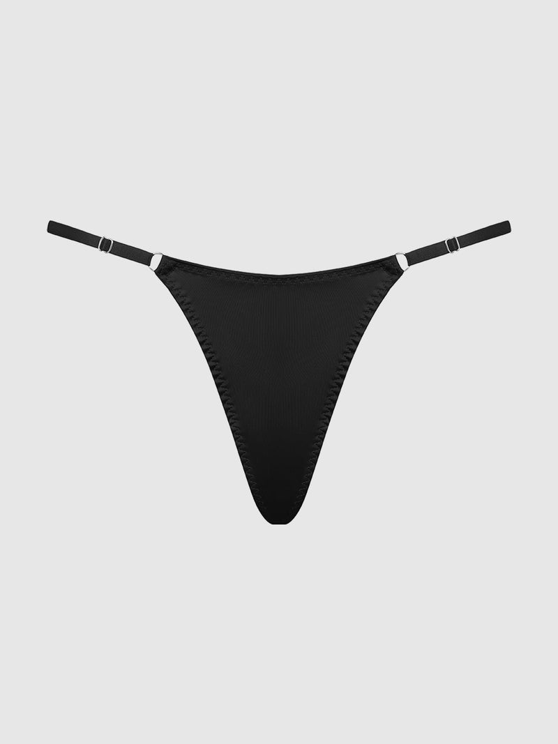Rising Star Rhinestone Net Back G-String