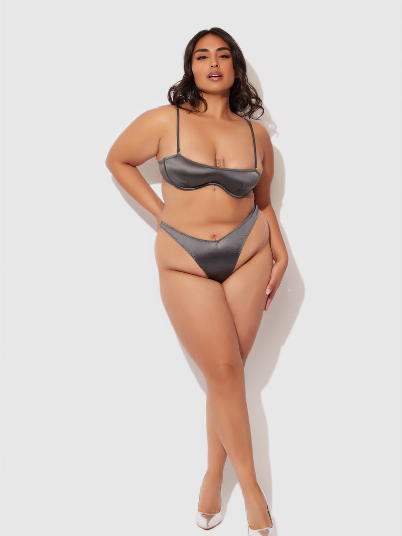 Neev Oil Slick Unlined Bandeau Bra - Fredericks of Hollywood