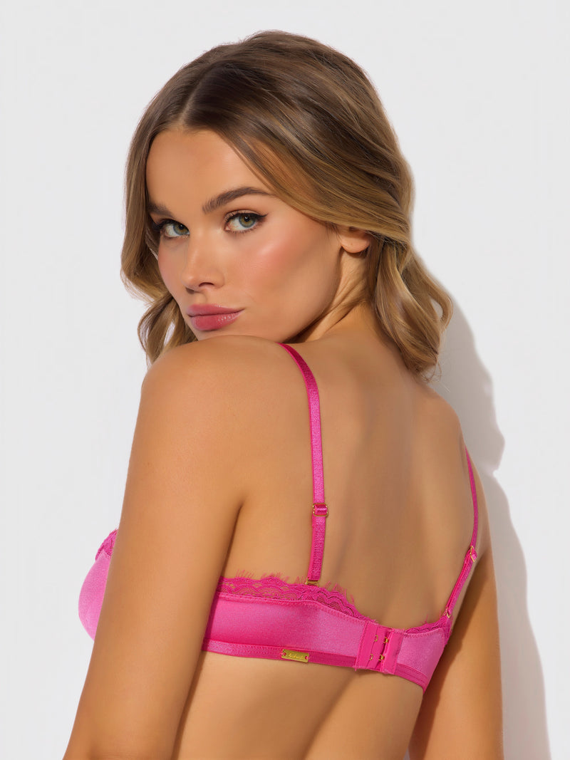 Neev Lace  & Oilslick Push Up Half Up Bandeau Bra