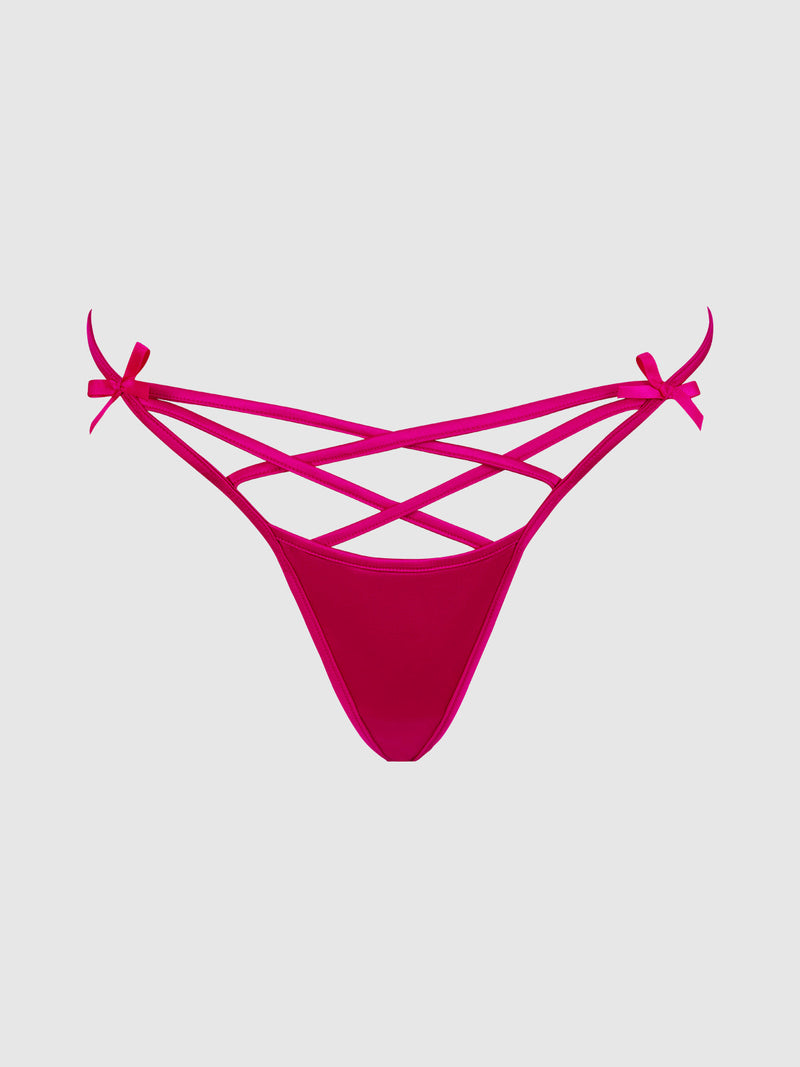 Petra Heart Open Back Bikini