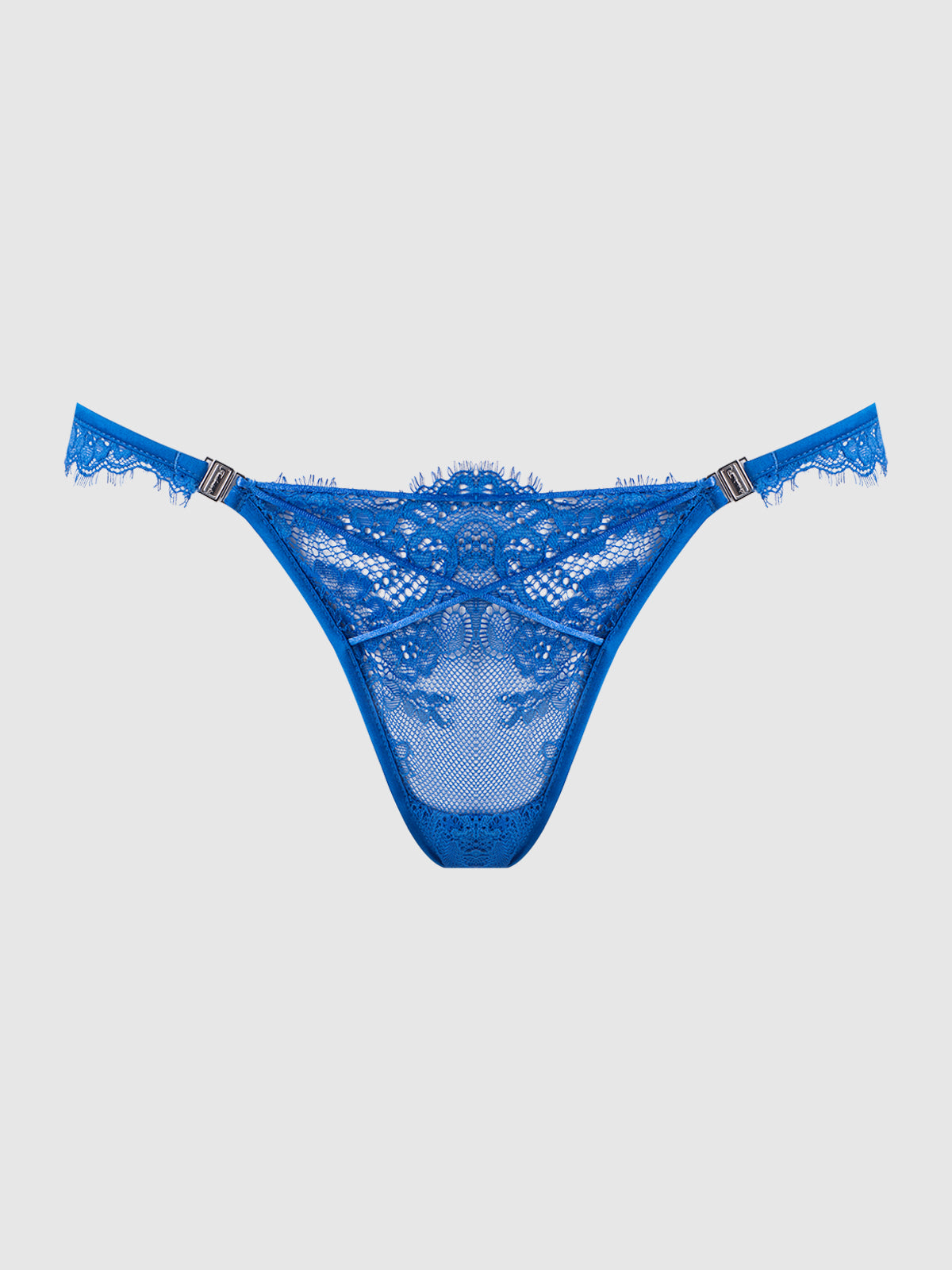 Adelaide Satin & Lace Side Clasp Bikini - Frederick's of Hollywood