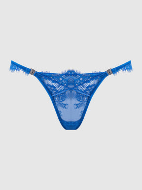 Adelaide Satin & Lace Side Clasp Bikini - Frederick's of Hollywood