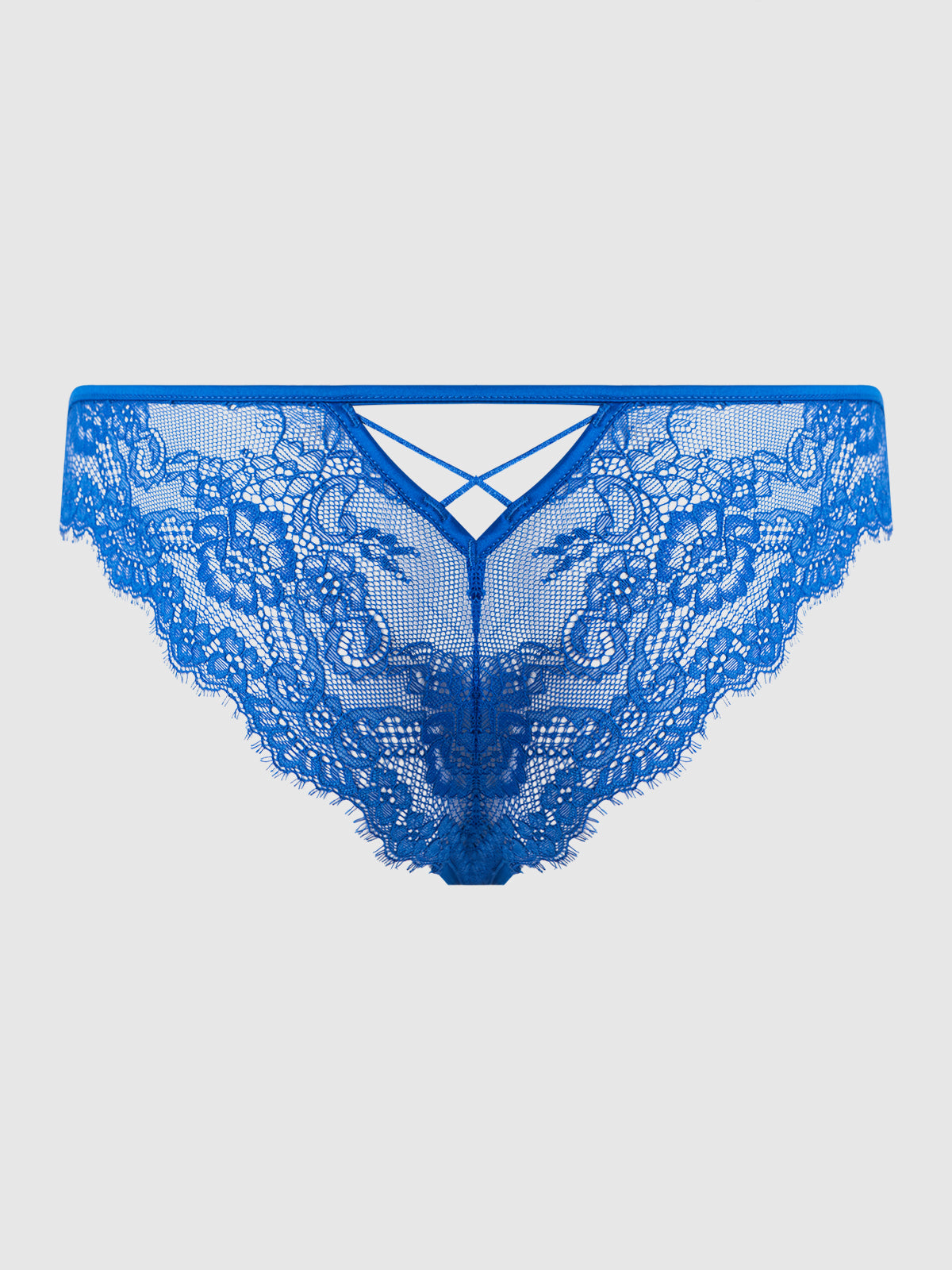 Adelaide Satin & Lace Side Clasp Bikini - Frederick's of Hollywood