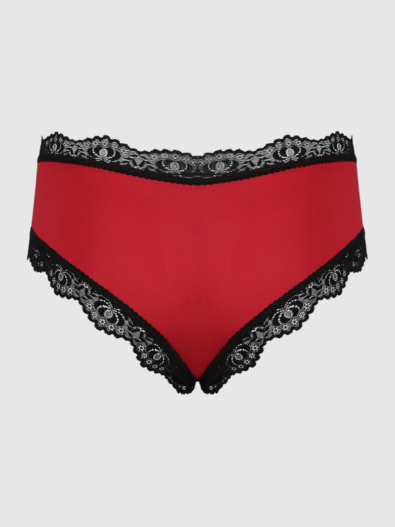 Jenna Micro & V-Front Lace Hipster