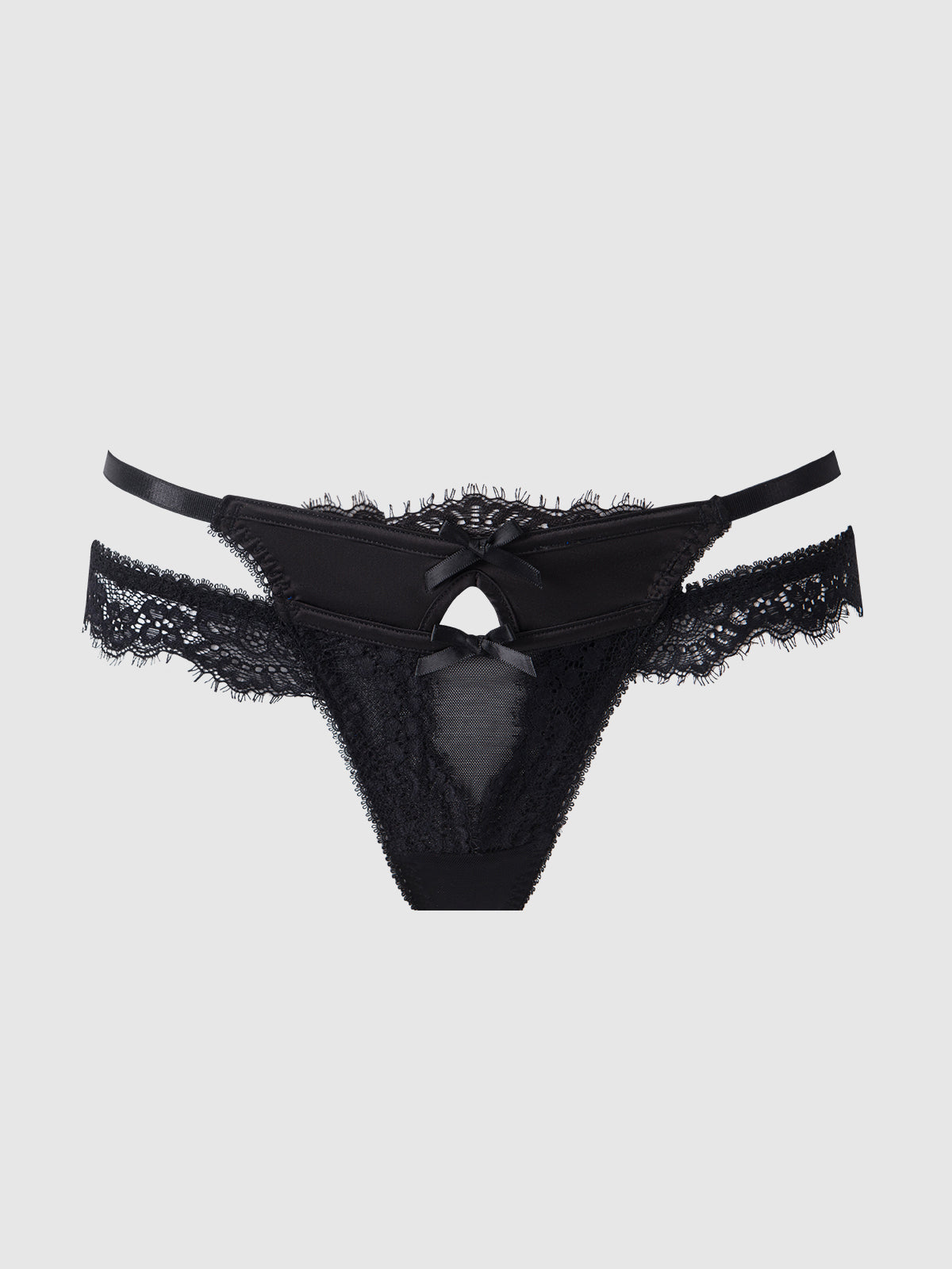 Adelaide Satin & Lace Double Side G-String - Frederick's of Hollywood