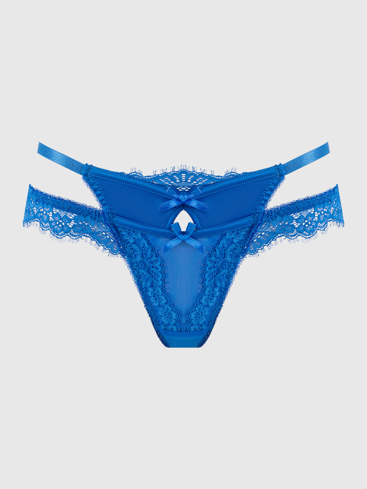 Adelaide Satin & Lace Double Side G-String - Frederick's of Hollywood