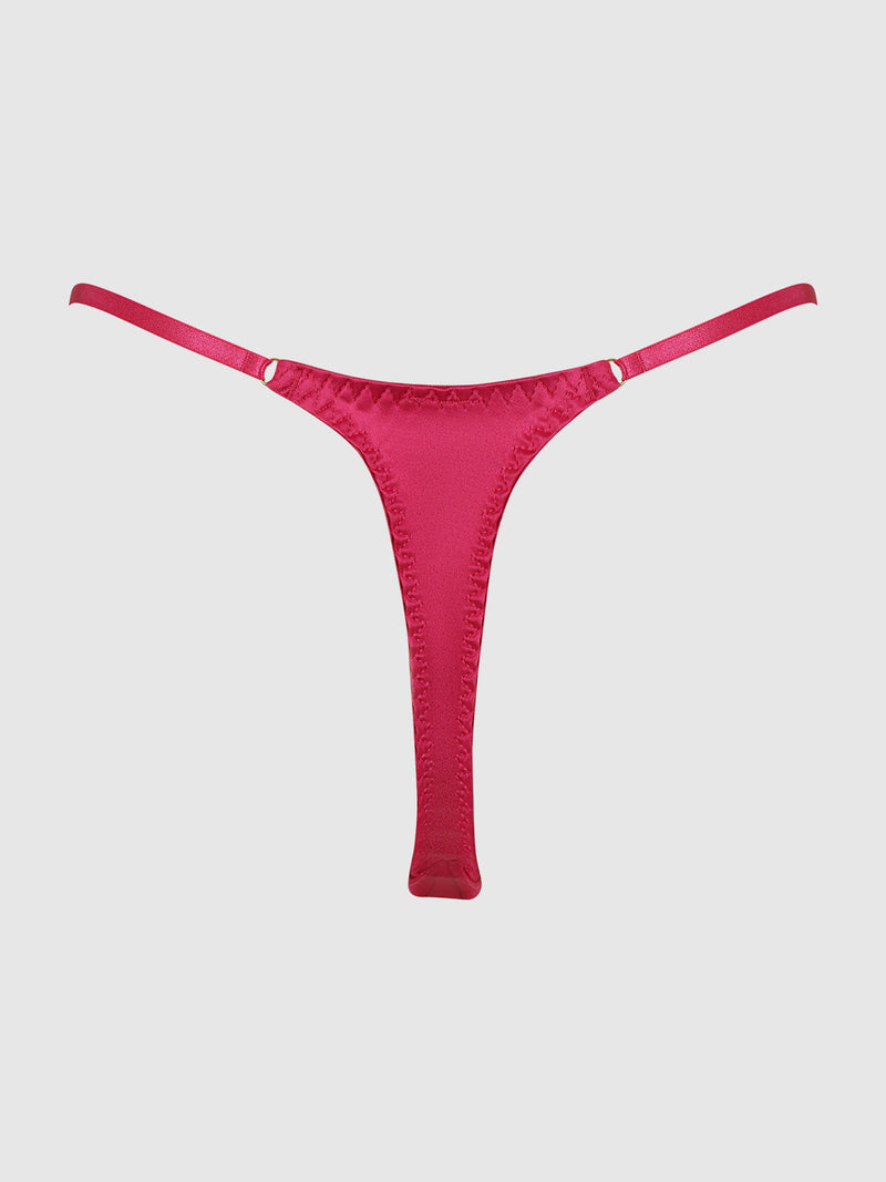 Petra Slider Side Satin Thong