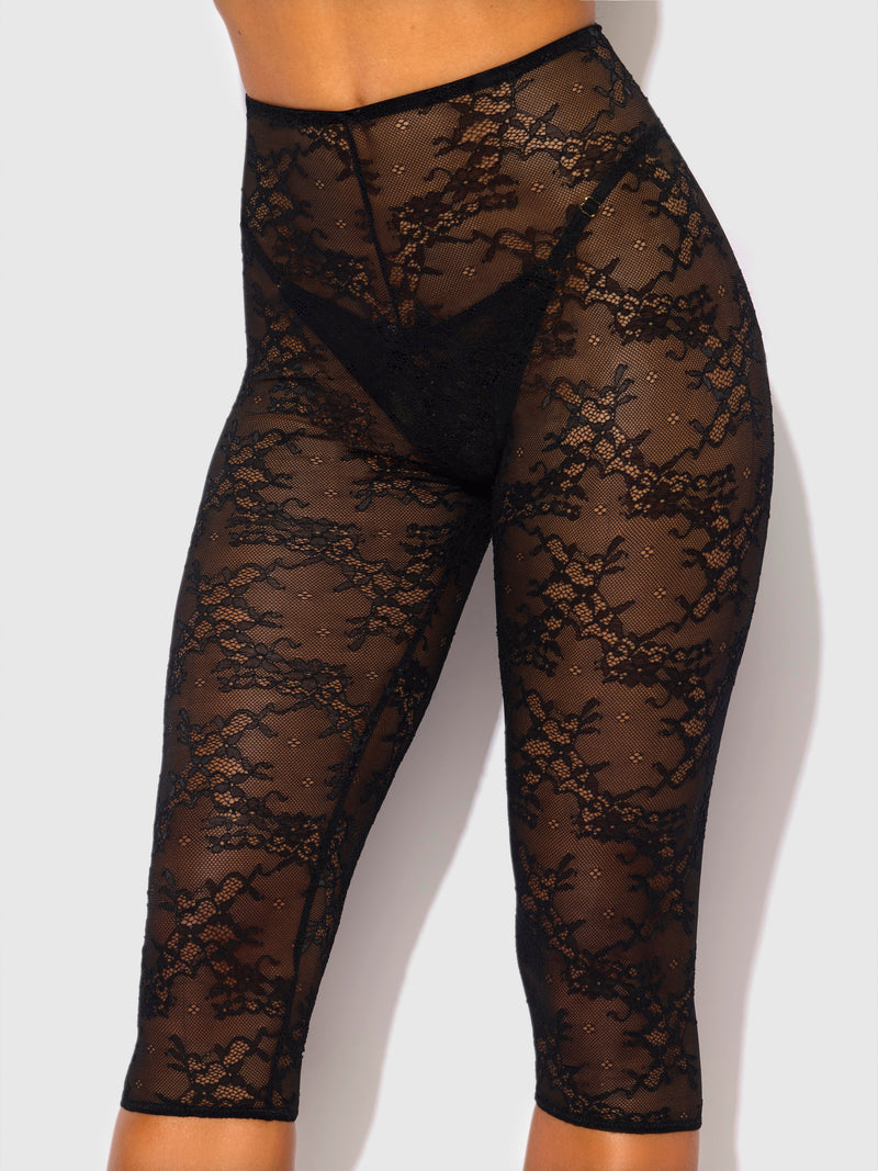 Pia Lace Capri Legging Tights