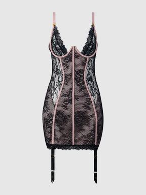 Rosalind Satin & Lace Underwire Chemise